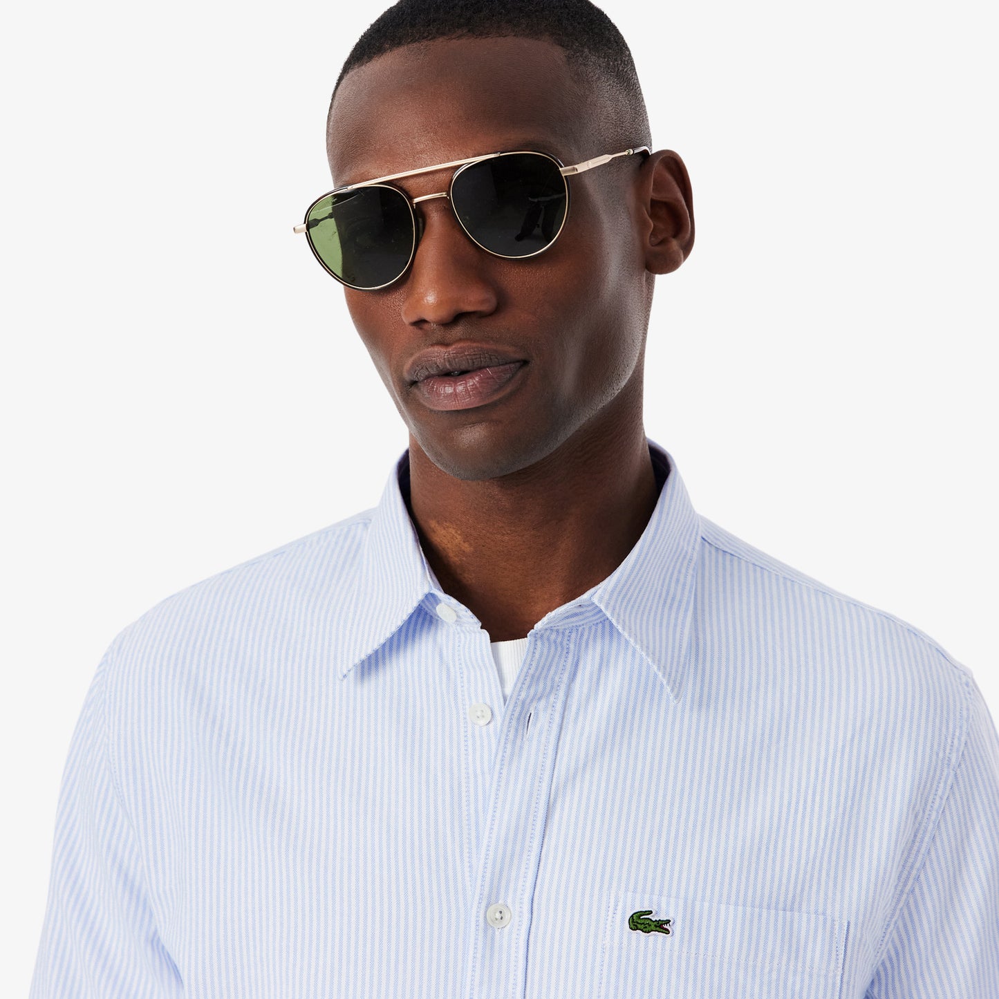 Camisa Oxford Rayada Fit Regular