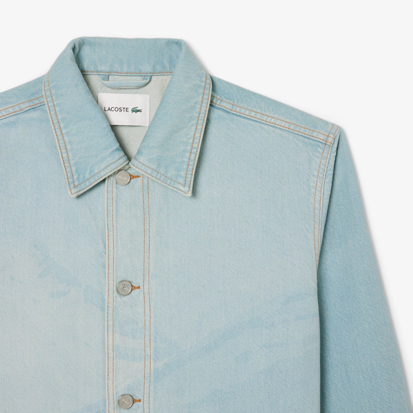 Sobrecamisa De Denim Con Motivo Landscape