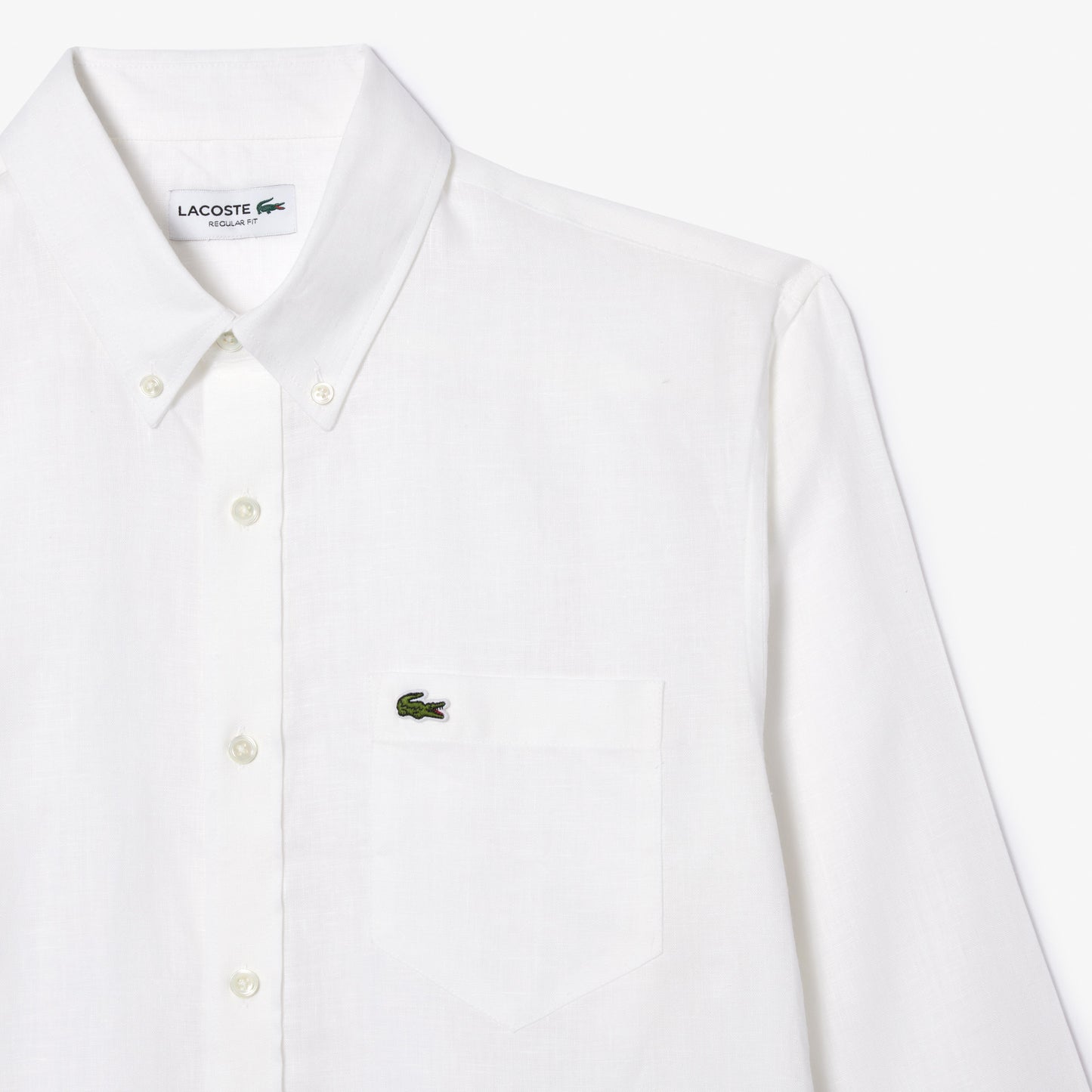 Camisa De Lino De Corte Regular