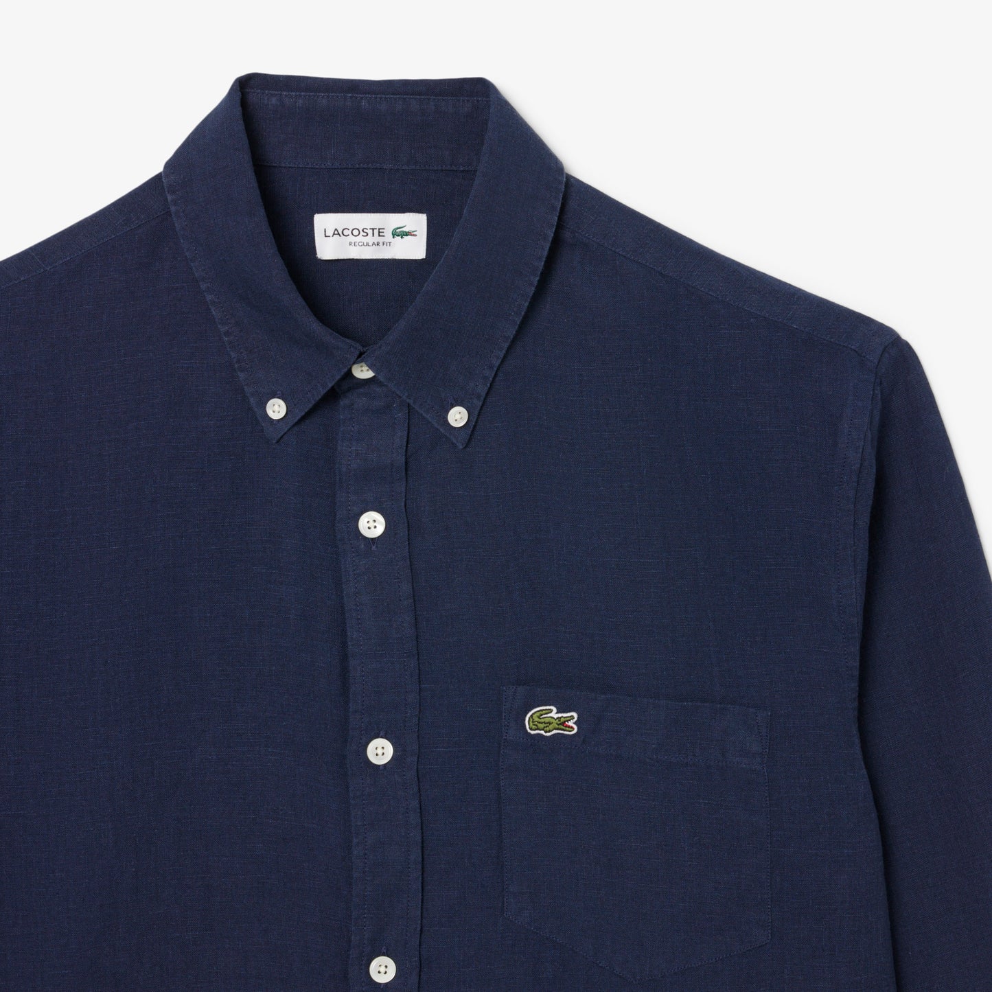 Camisa De Lino De Corte Regular