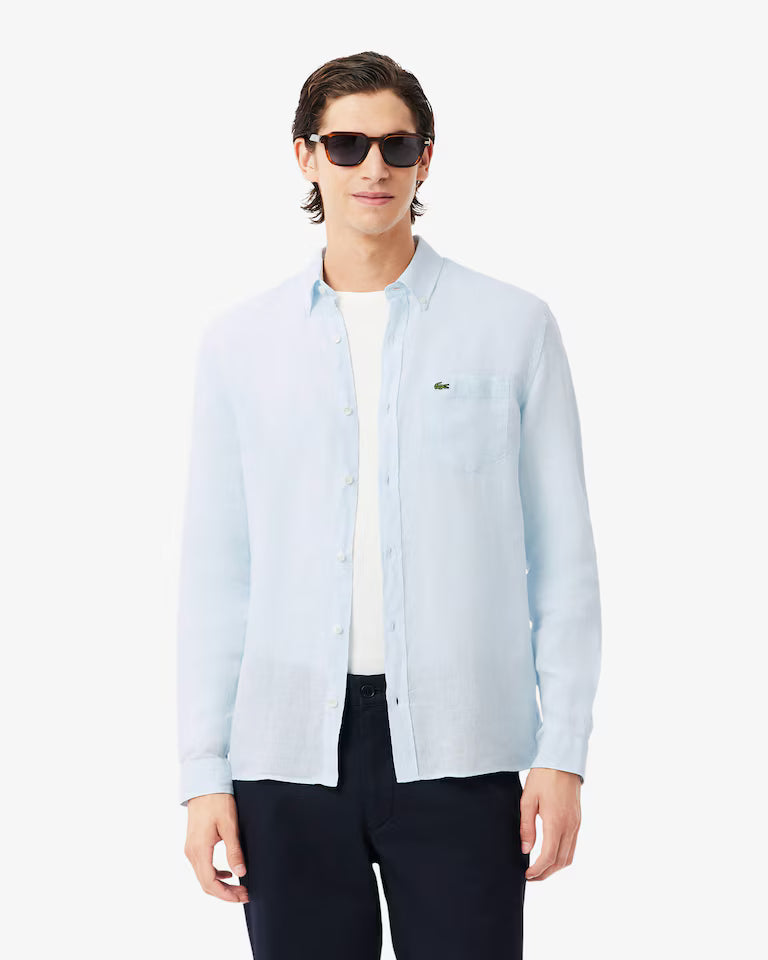 Camisa De Lino Fit Regular