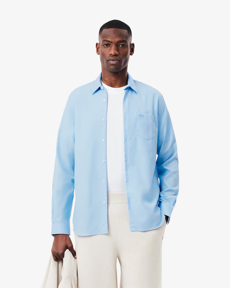 Camisa De Poplin De Corte Regular