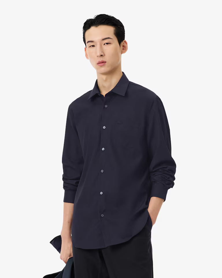 Camisa De Poplin De Corte Regular