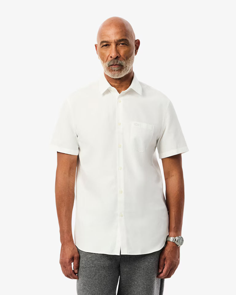 Camisa Manga Corta De Algodón De Corte Regular