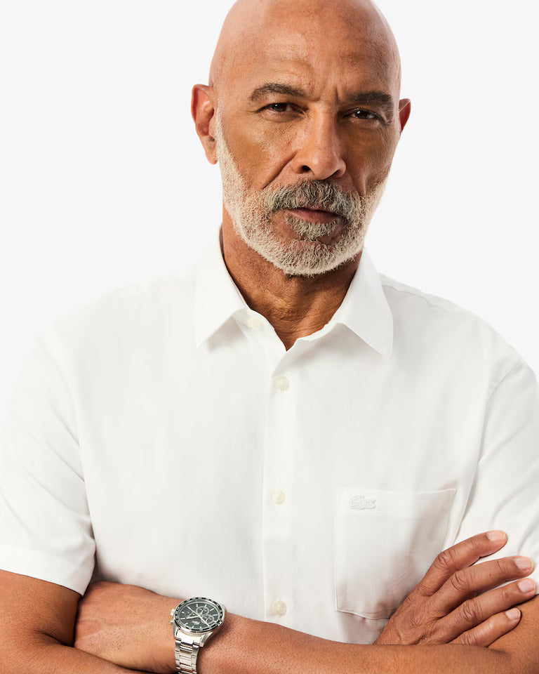 Camisa Manga Corta De Algodón De Corte Regular