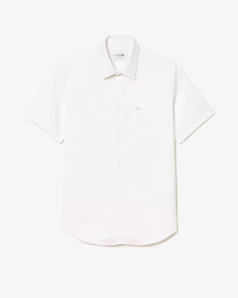 Camisa Manga Corta De Algodón De Corte Regular