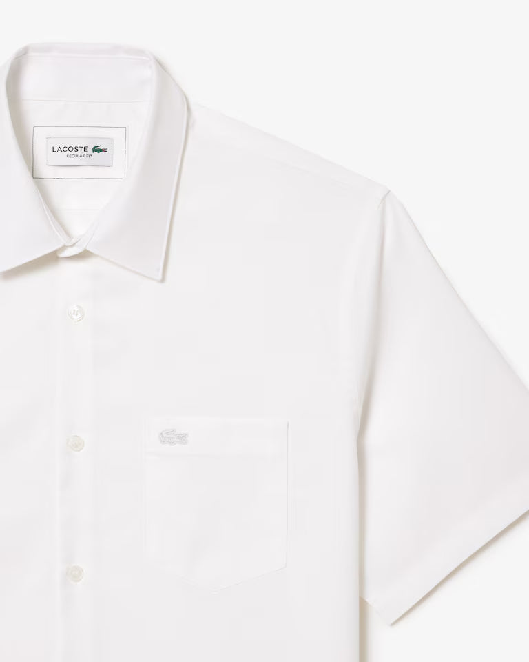 Camisa Manga Corta De Algodón De Corte Regular