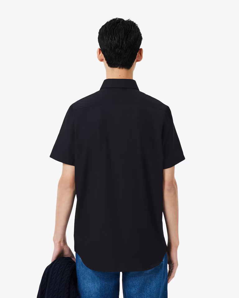 Camisa Manga Corta De Algodón De Corte Regular