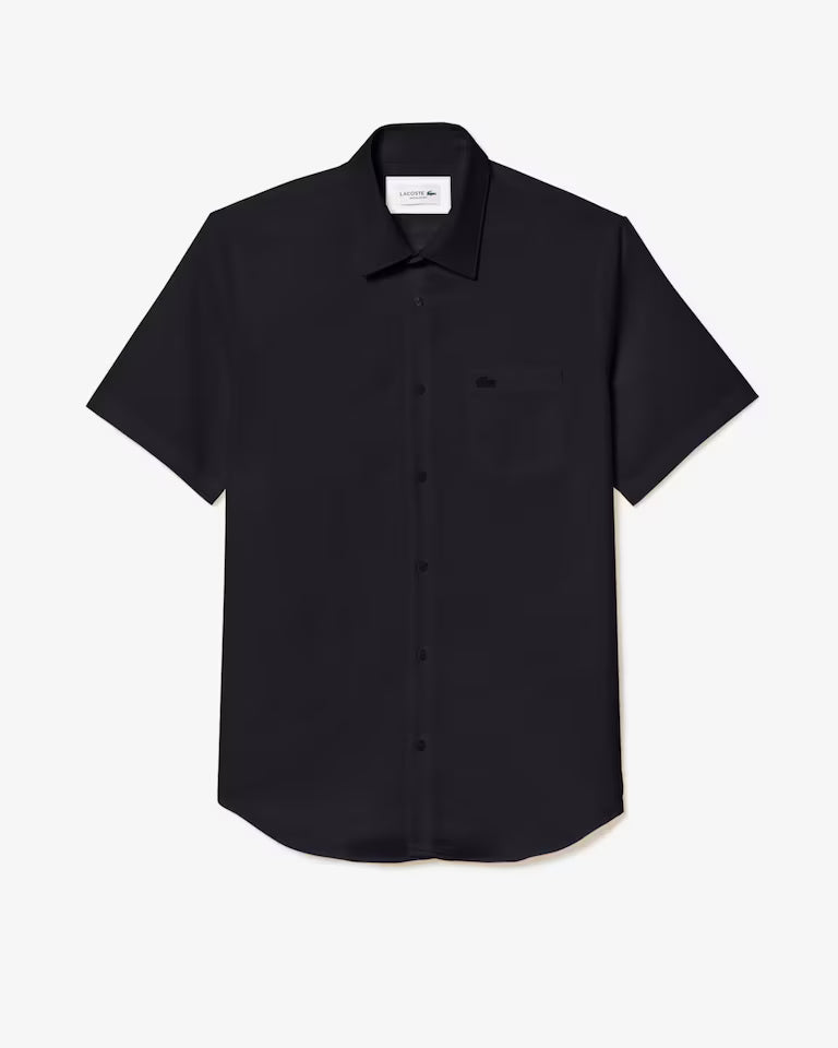 Camisa Manga Corta De Algodón De Corte Regular