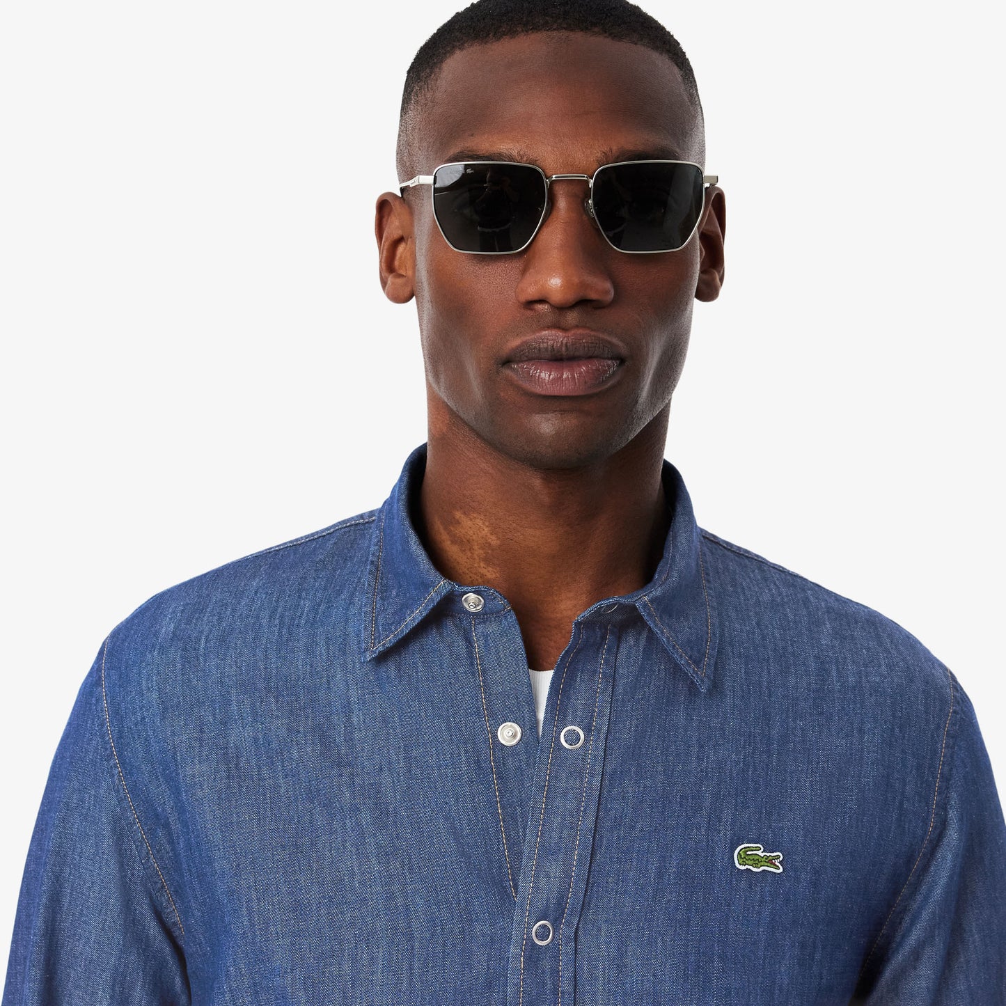Camisa Denim Ligera De Corte Regular