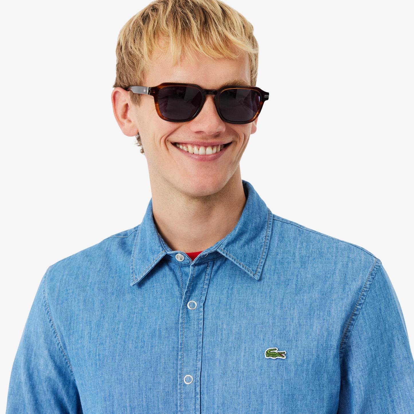 Camisa Denim Ligera De Corte Regular