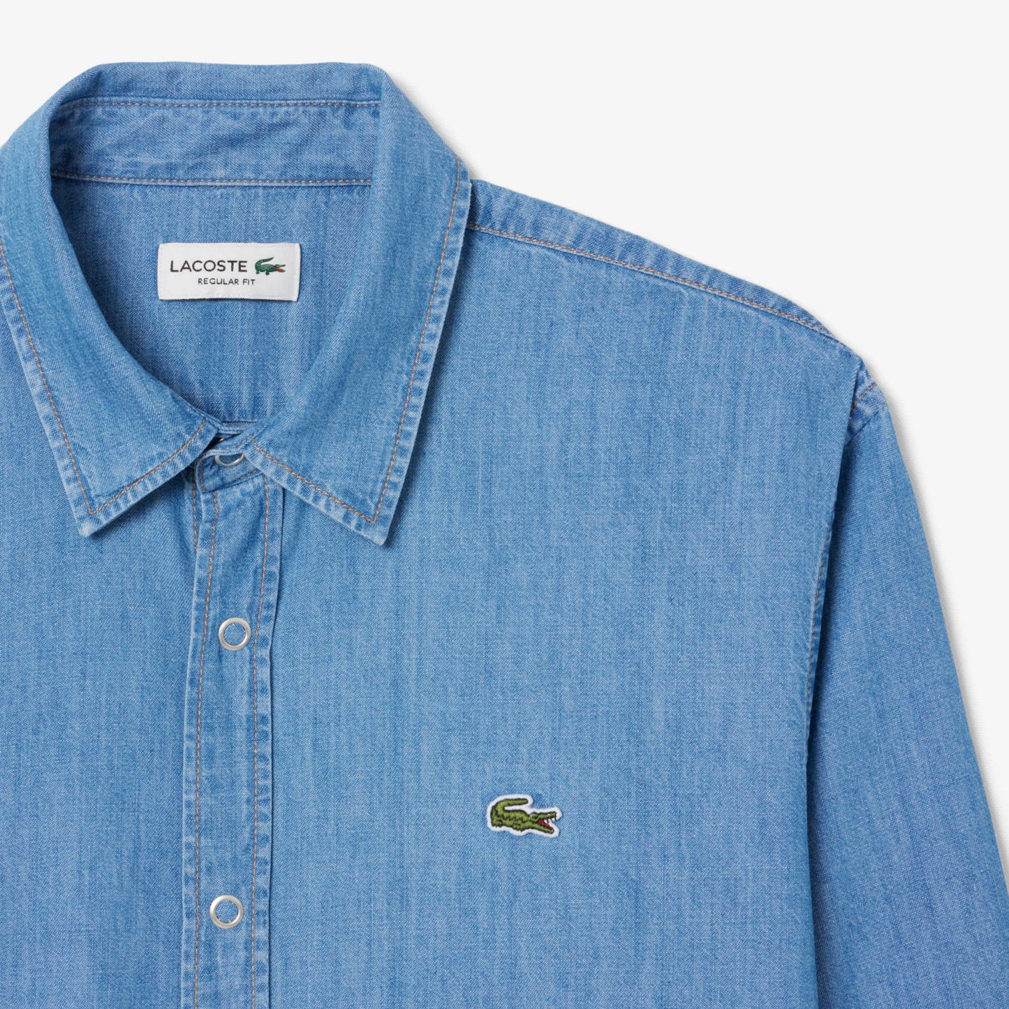 Camisa Denim Ligera De Corte Regular