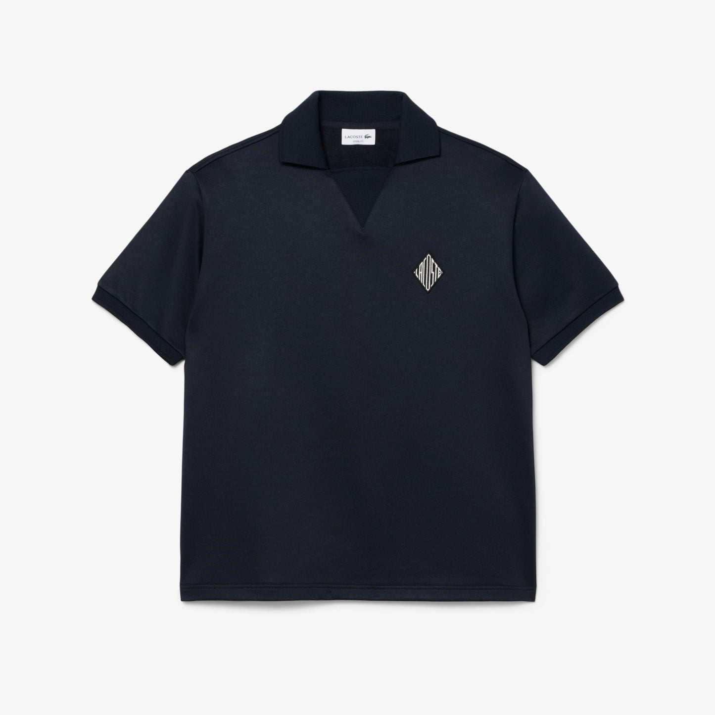 Polo De Felpa De Corte Holgado Con Insignia En Contraste
