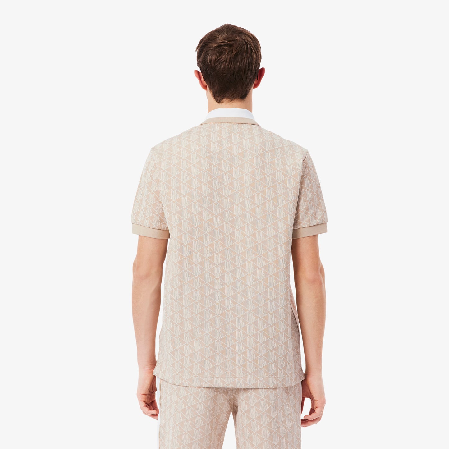 Polo Con Monograma En Jacquard Fit Clásico