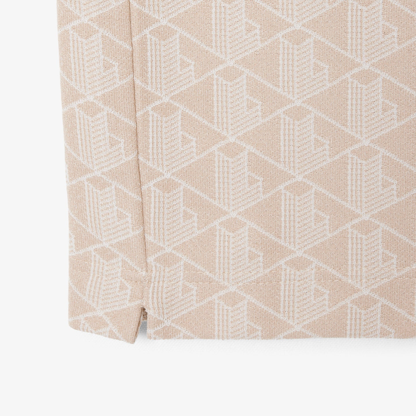 Polo Con Monograma En Jacquard Fit Clásico