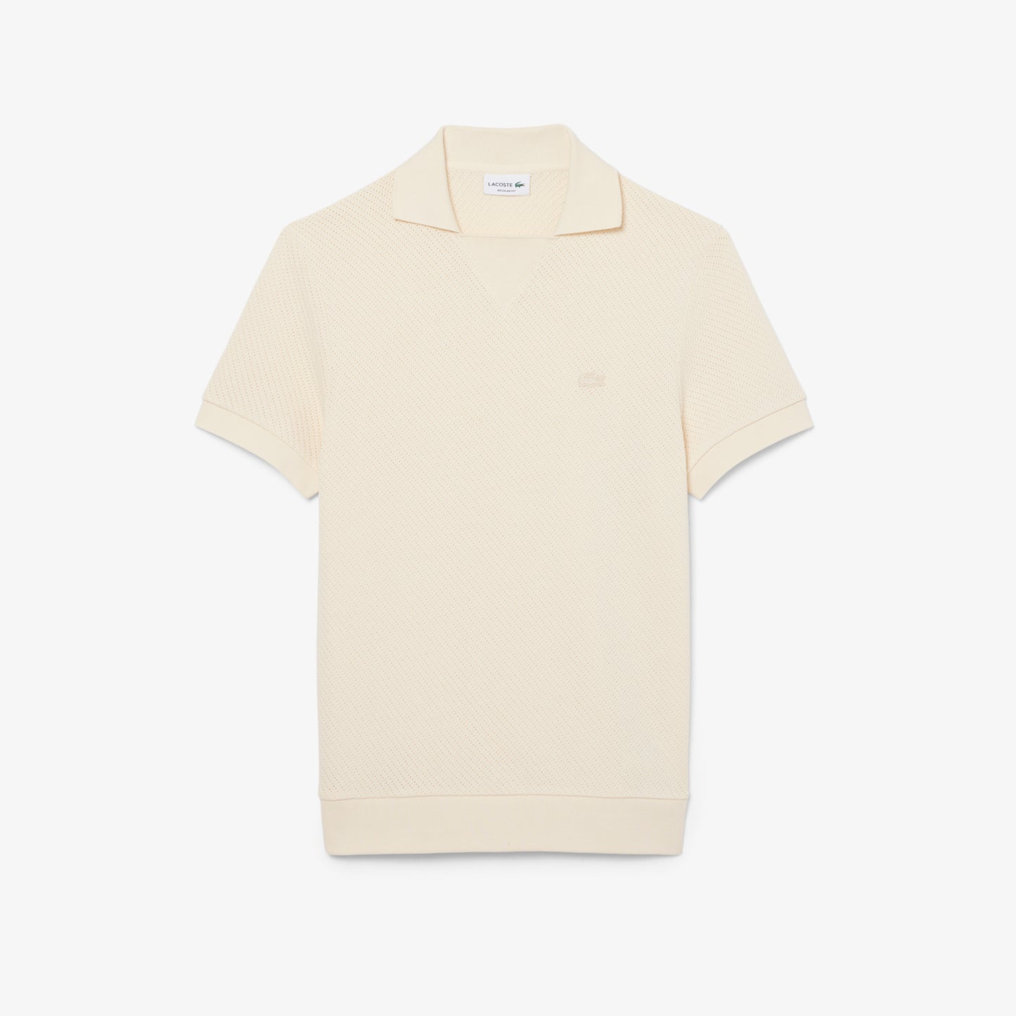Polo En Algodón Con Encaje De Corte Regular