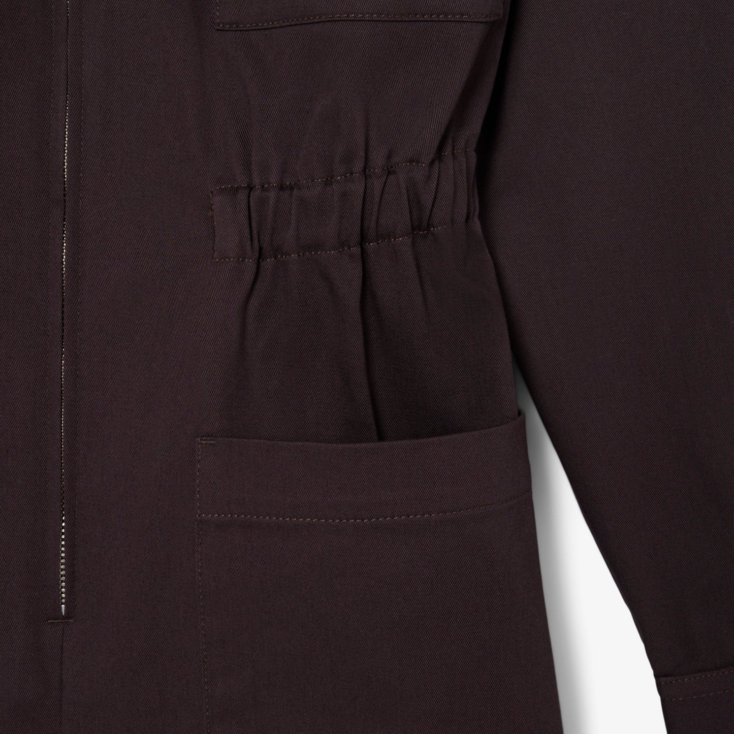 Mono Con Cuello Polo De Tela De Gabardina Elástica