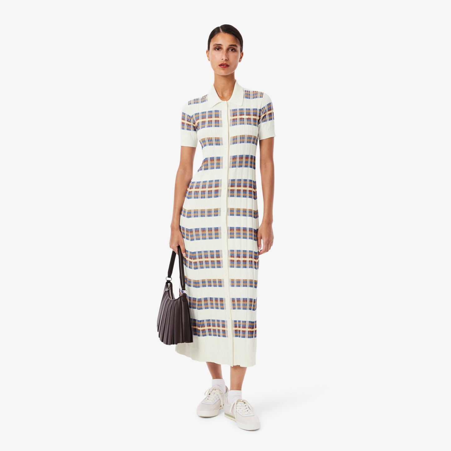 Vestido Polo De Tejido Acanalado