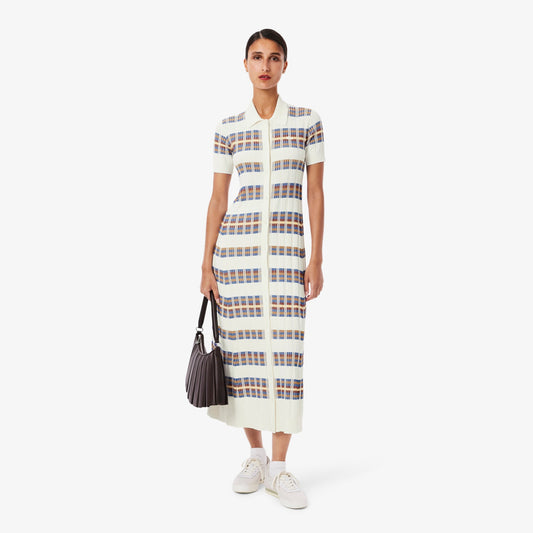 Vestido Polo De Tejido Acanalado