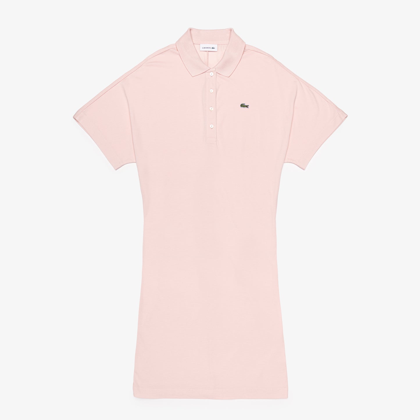 Vestido Polo De Piqué Con Mangas Murciélago