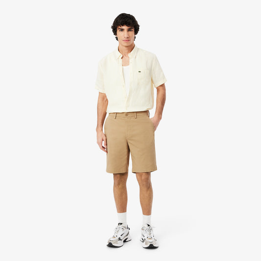 Bermuda Chino En Algodón Stretch De Corte Regular