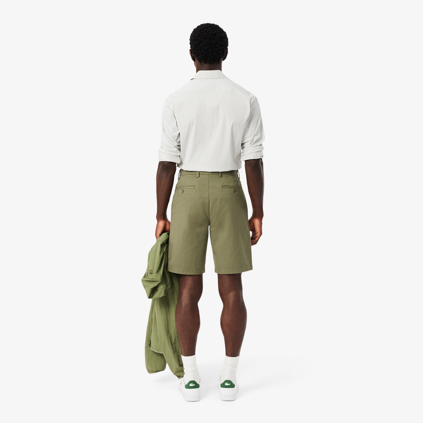 Bermuda Chino En Algodón Stretch De Corte Regular
