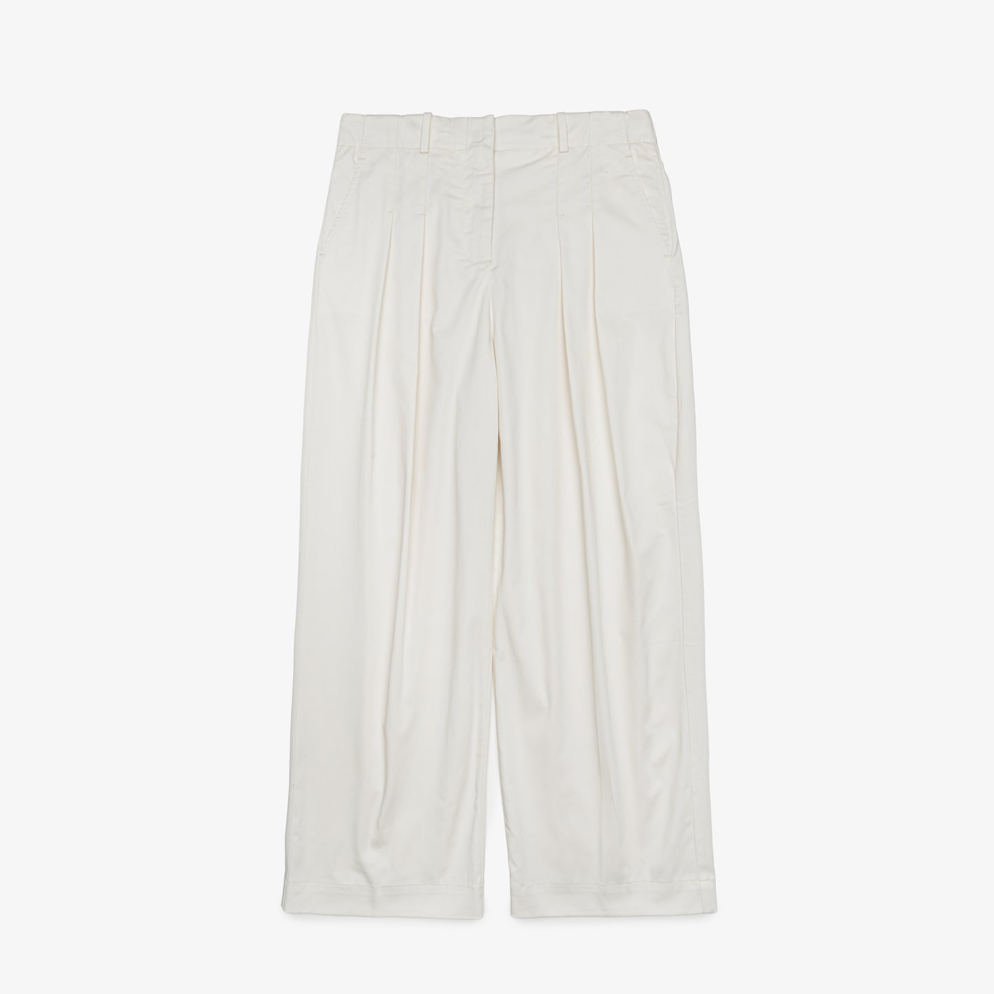 Pantalón De Vestir De Gabardina Elastizada Wide Fit