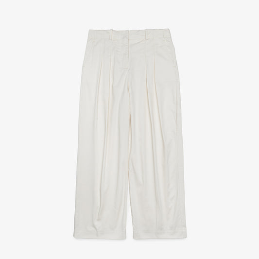 Pantalón De Vestir De Gabardina Elastizada Wide Fit