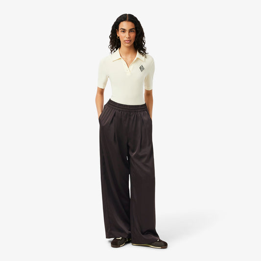 Pantalón Oversized De Satén Elástico
