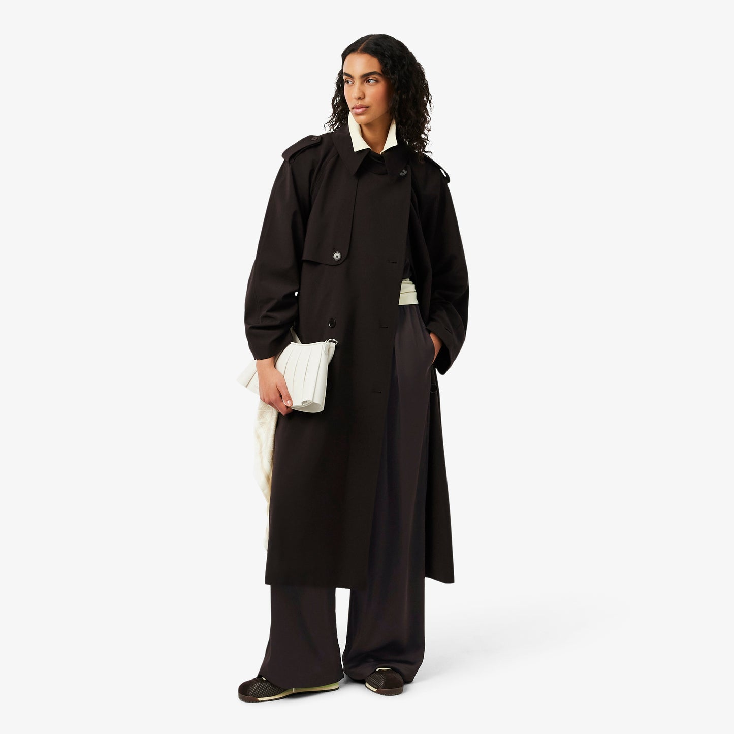 Pantalón Oversized De Satén Elástico