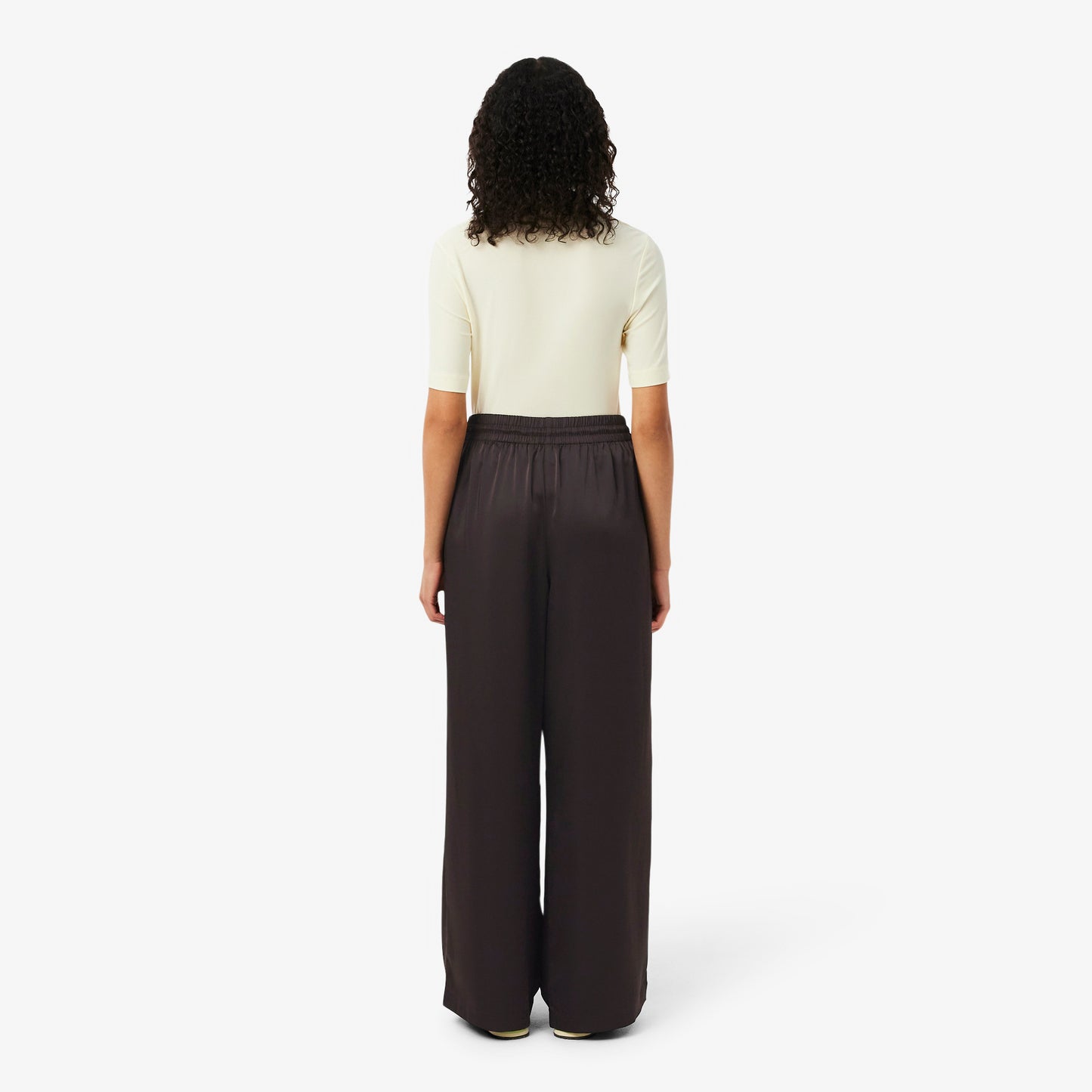Pantalón Oversized De Satén Elástico
