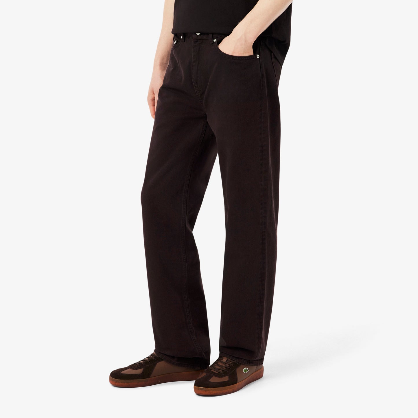 Pantalón Vaquero Con Cinco Bolsillos De Corte Recto