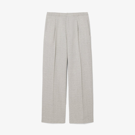 Pantalón De Tejido Flameado De Corte Holgado