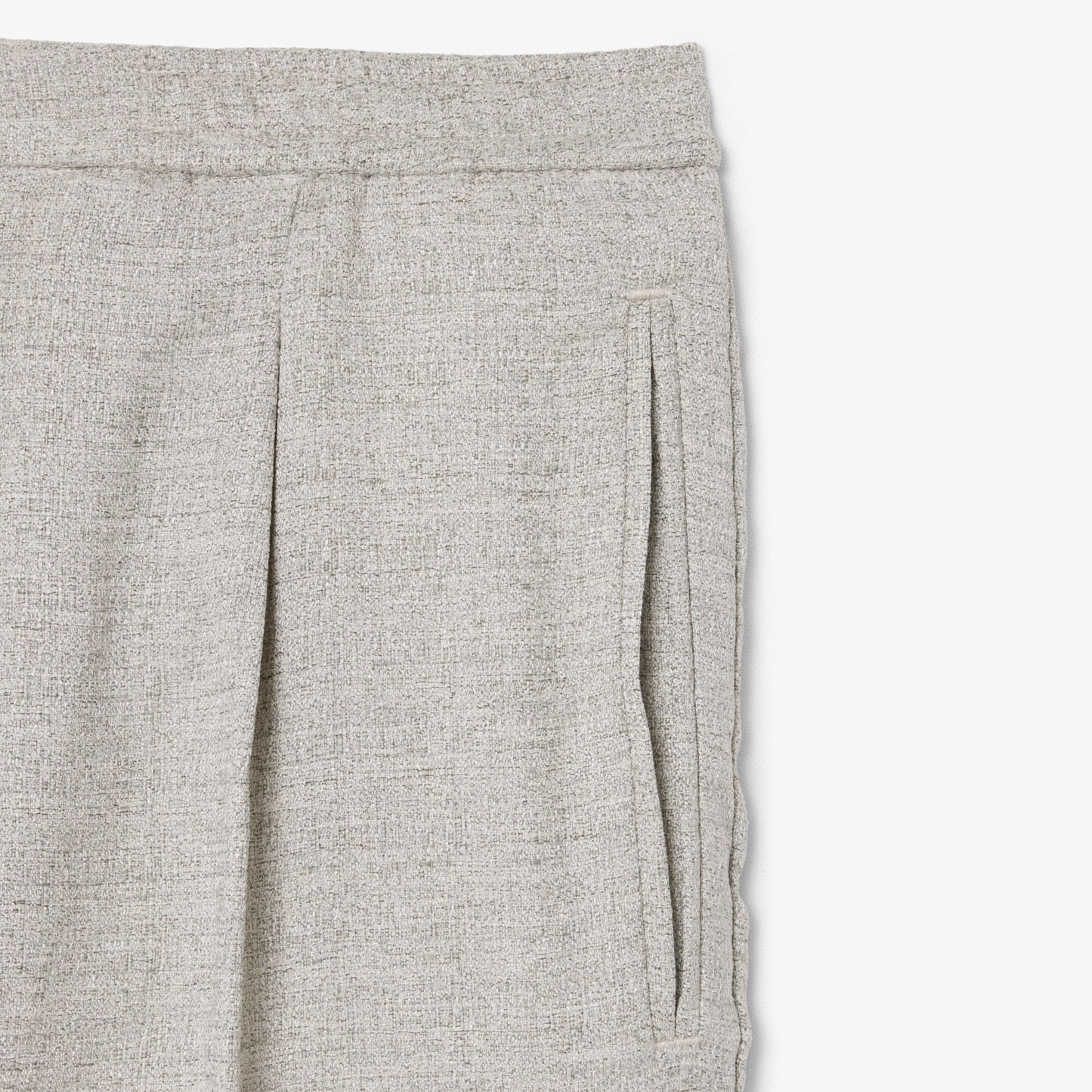 Pantalón De Tejido Flameado De Corte Holgado