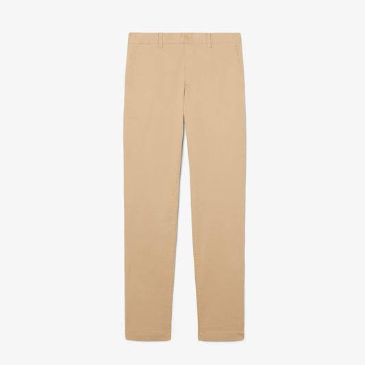 Pantalón Chino De Corte Ajustado De Sarga Elástica