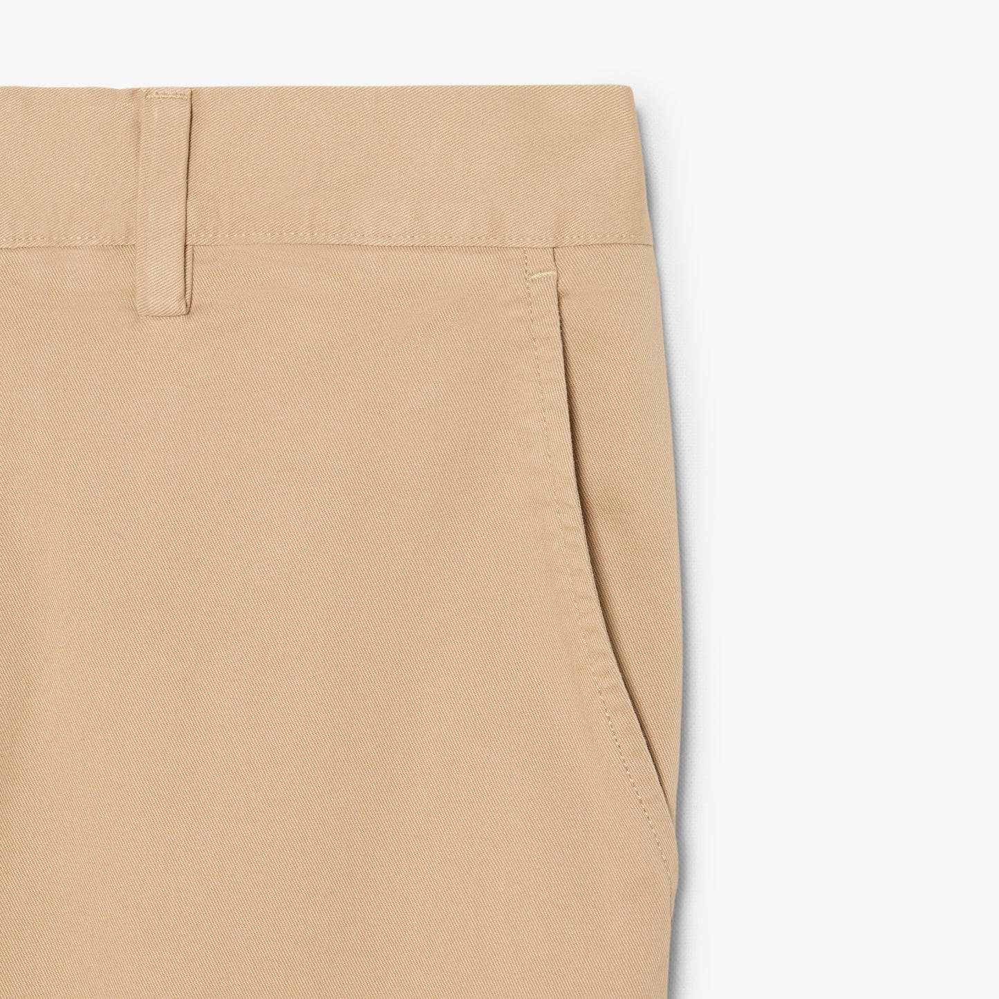 Pantalón Chino De Corte Ajustado De Sarga Elástica