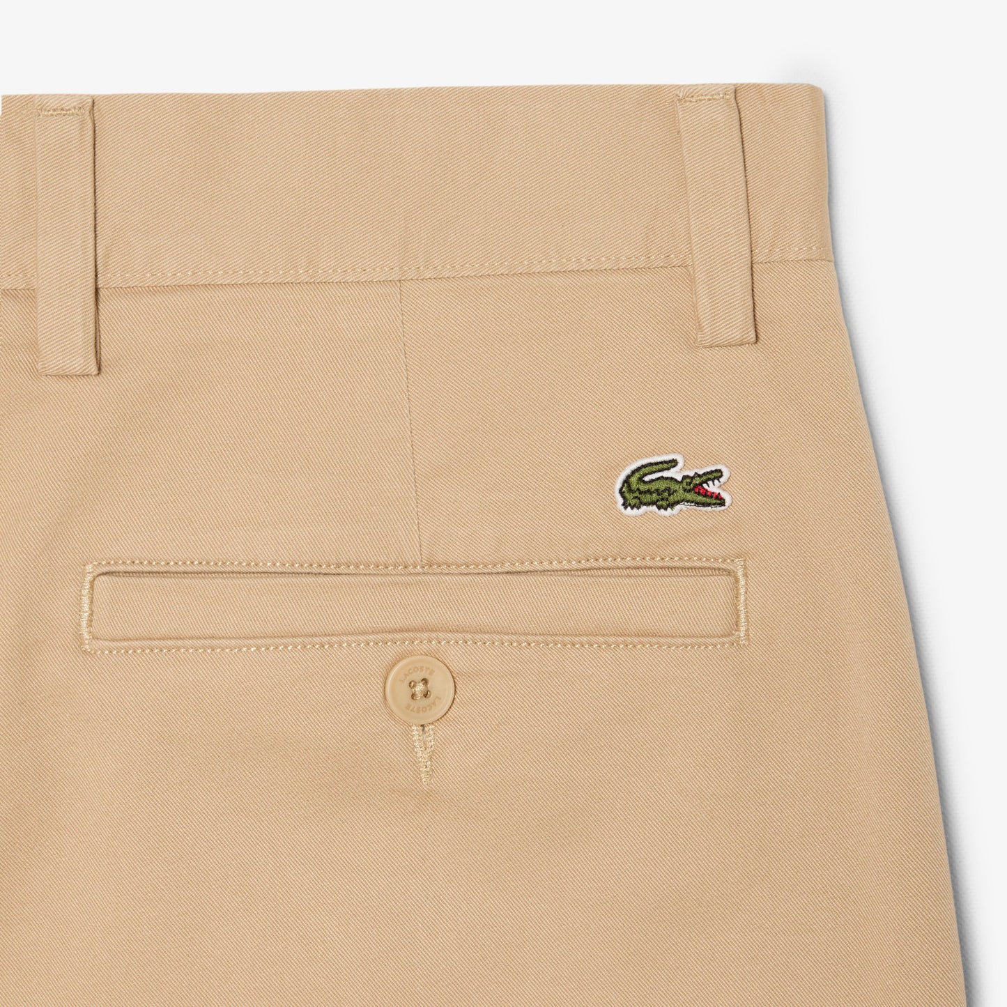Pantalón Chino De Corte Ajustado De Sarga Elástica