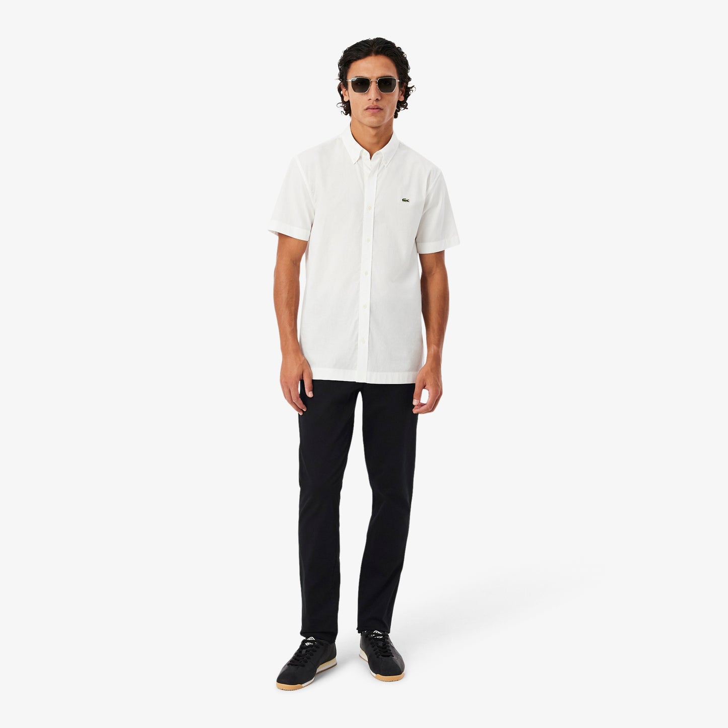 Pantalón Chino De Corte Ajustado De Sarga Elástica