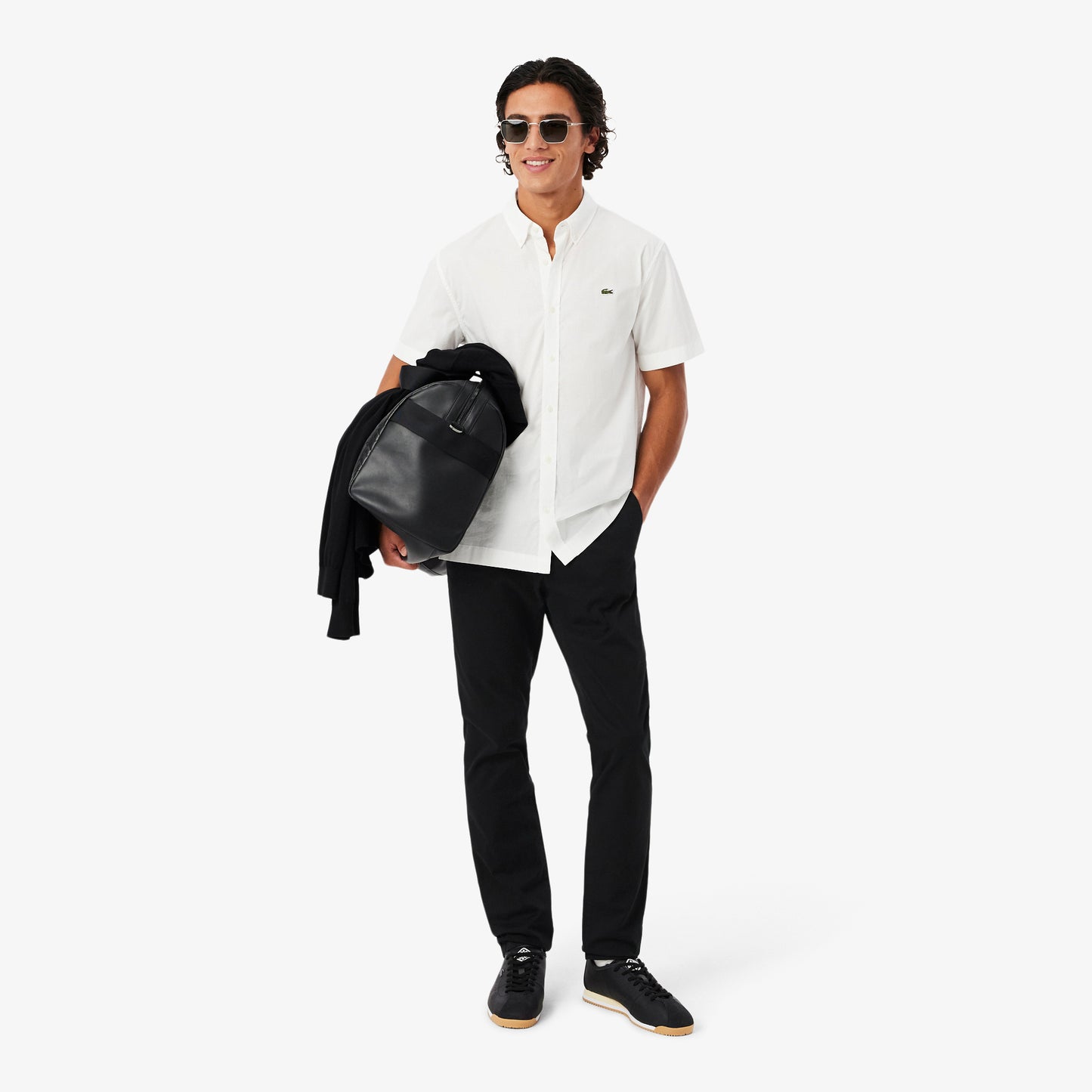 Pantalón Chino De Corte Ajustado De Sarga Elástica