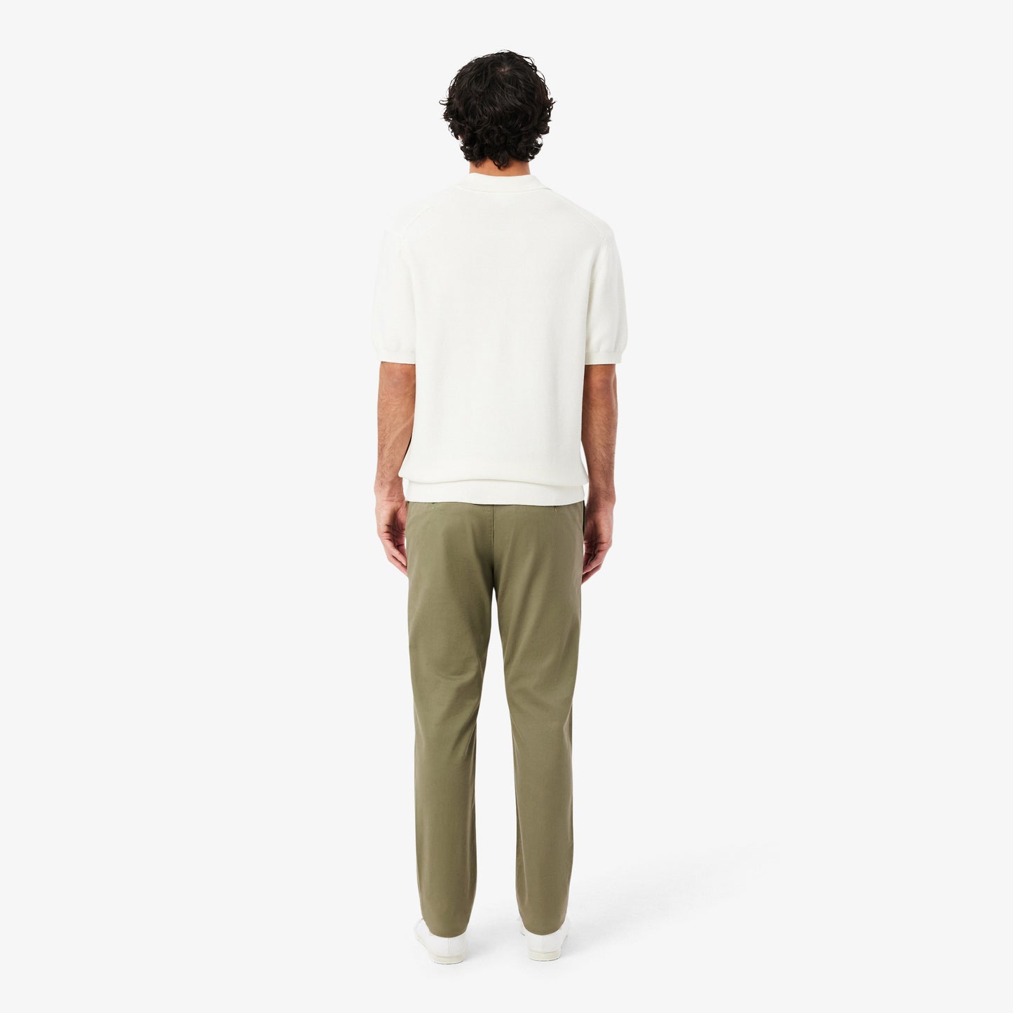 Pantalón Chino De Corte Ajustado De Sarga Elástica