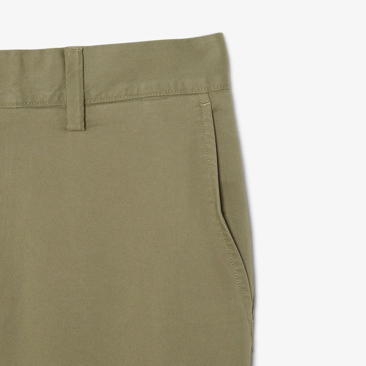Pantalón Chino De Corte Ajustado De Sarga Elástica