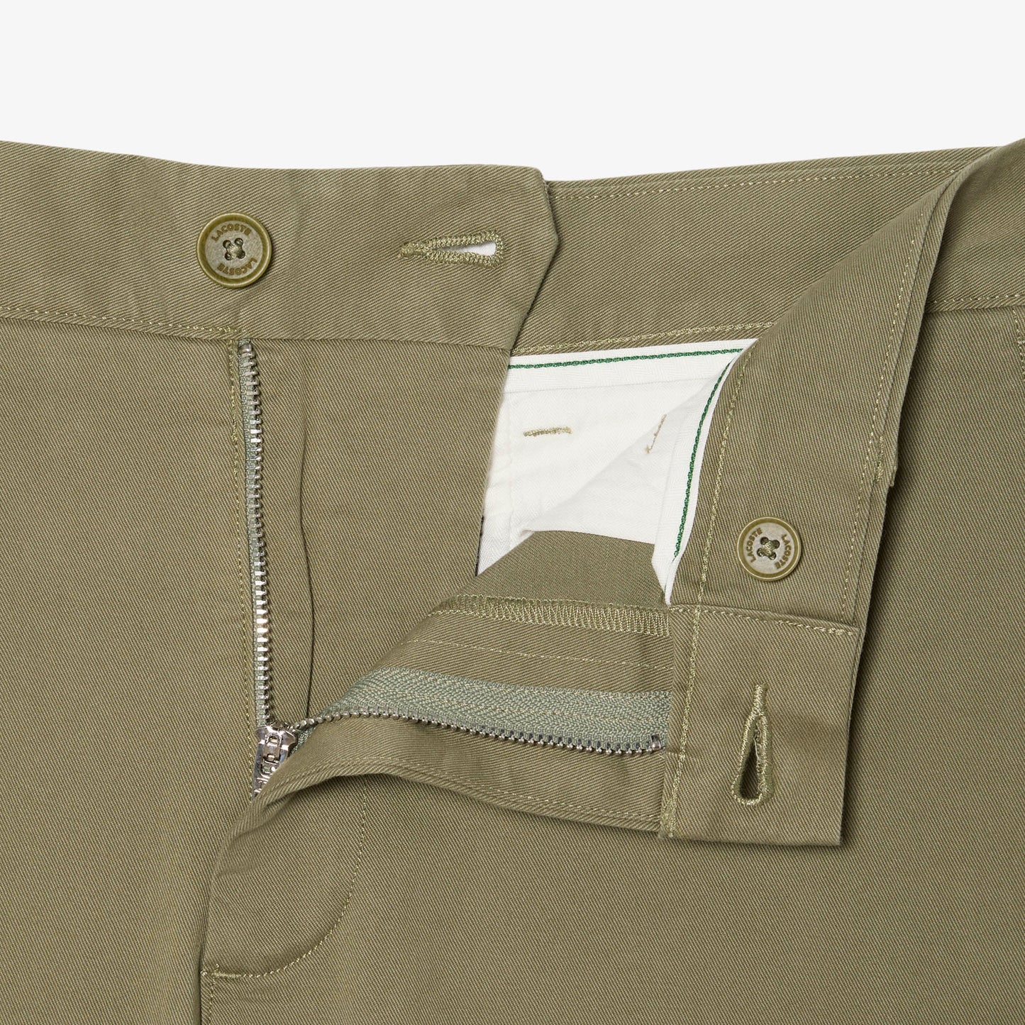 Pantalón Chino De Corte Ajustado De Sarga Elástica