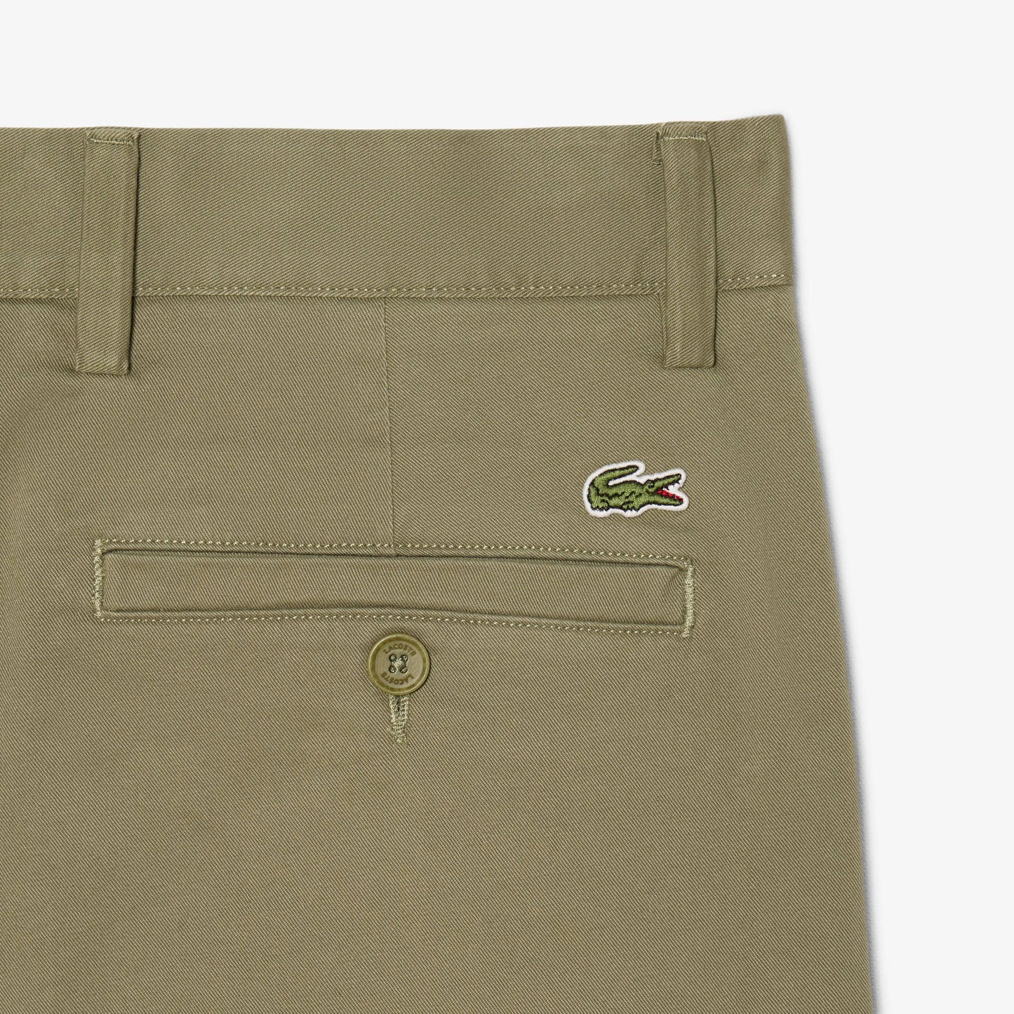 Pantalón Chino De Corte Ajustado De Sarga Elástica