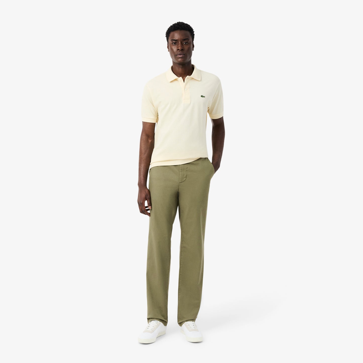 Pantalón Chino En Algodón De Corte Regular
