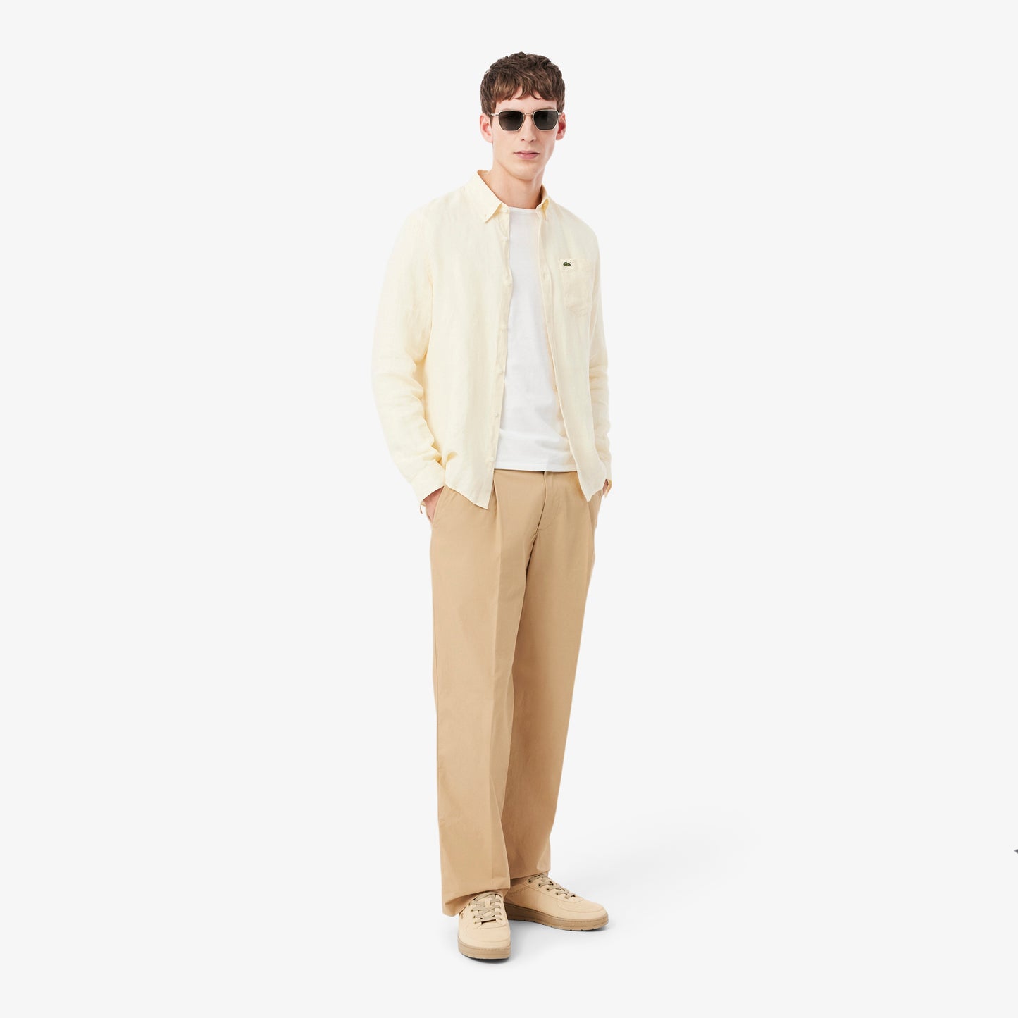 Pantalón Chino De Algodón De Corte Recto