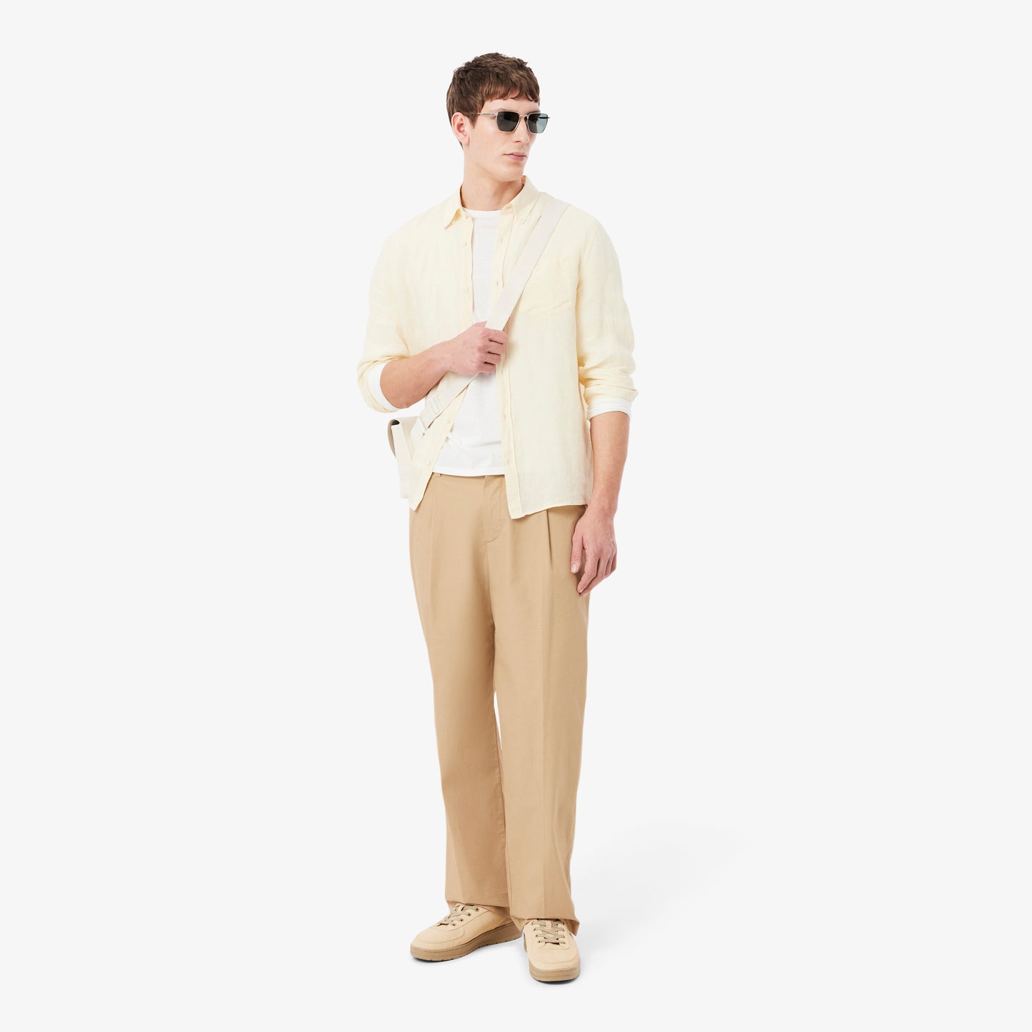 Pantalón Chino De Algodón De Corte Recto