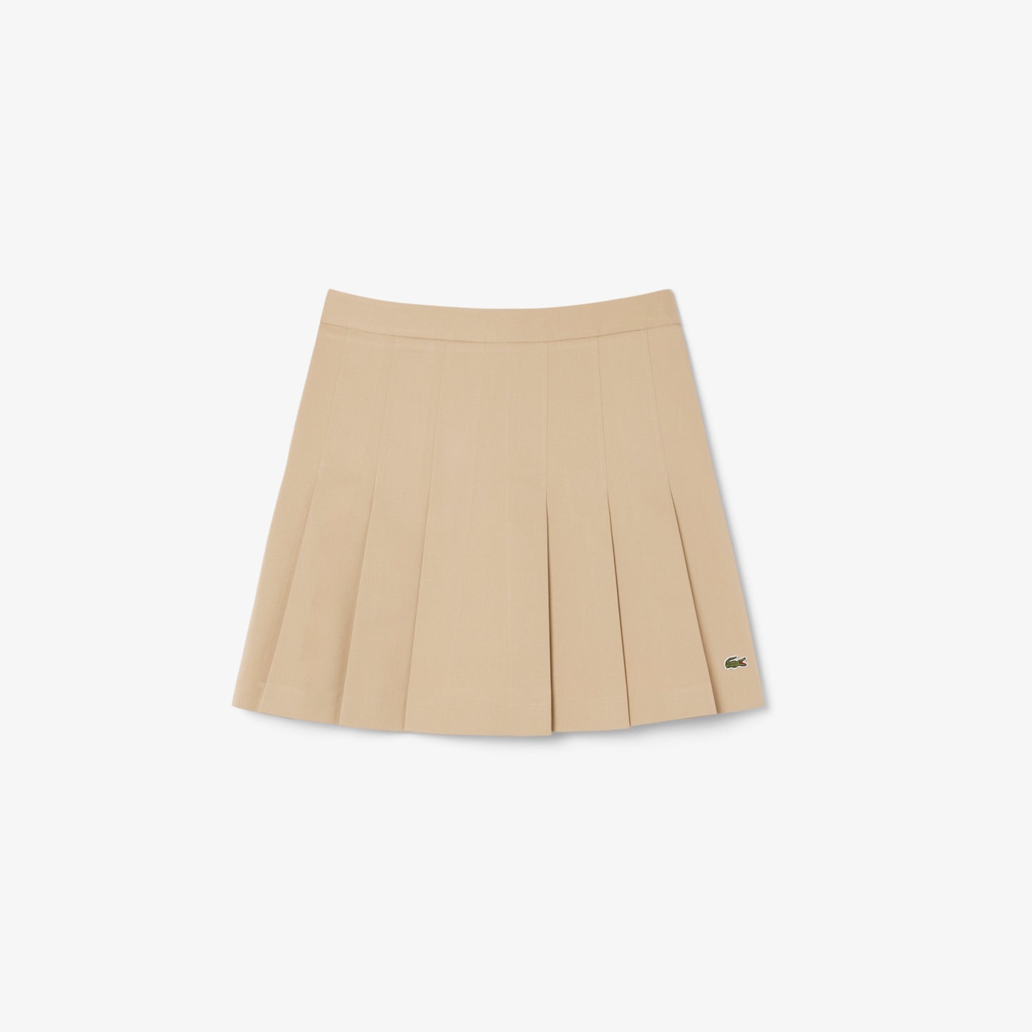 Falda Corta Plisada De Algodón Stretch