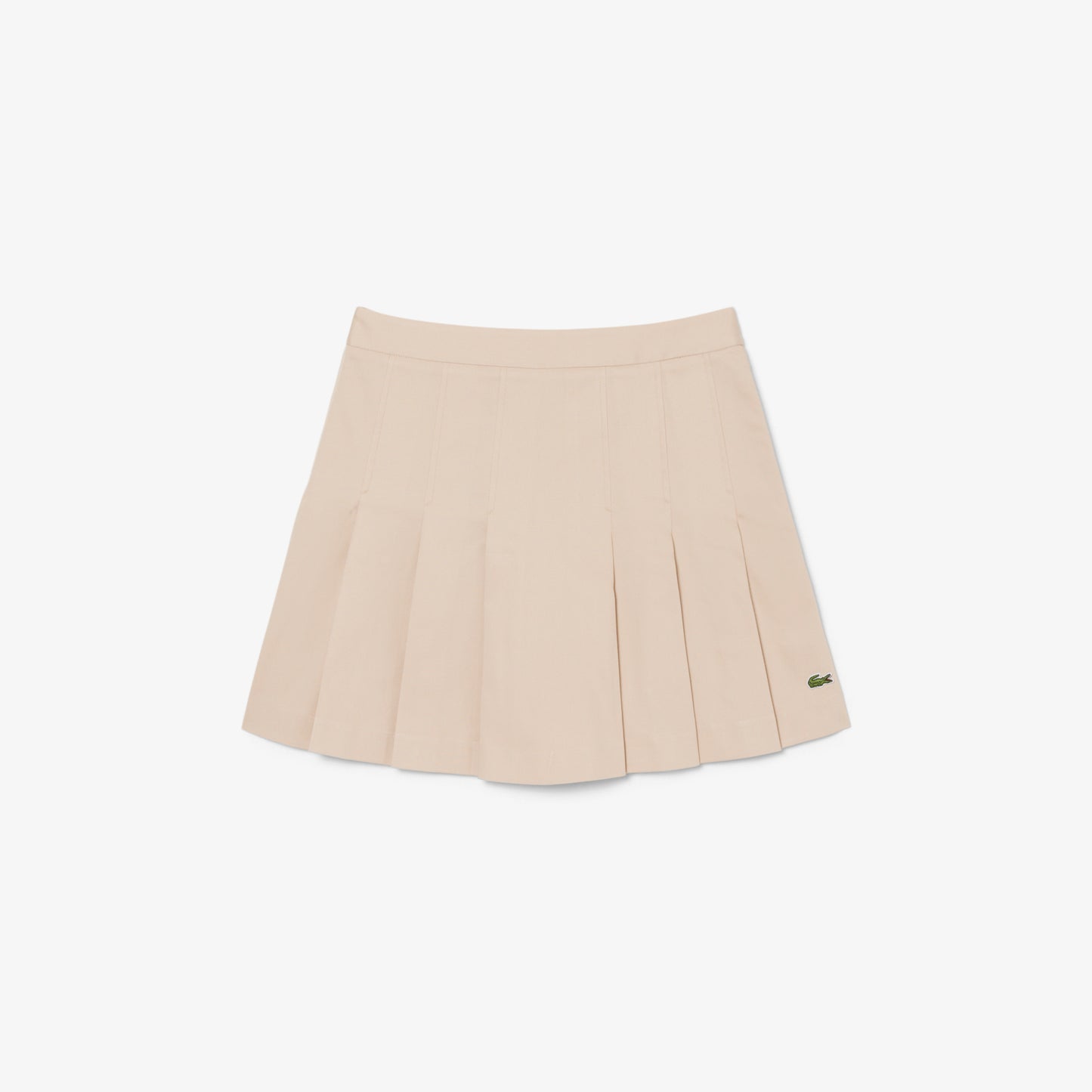 Falda Corta Plisada De Algodón Stretch