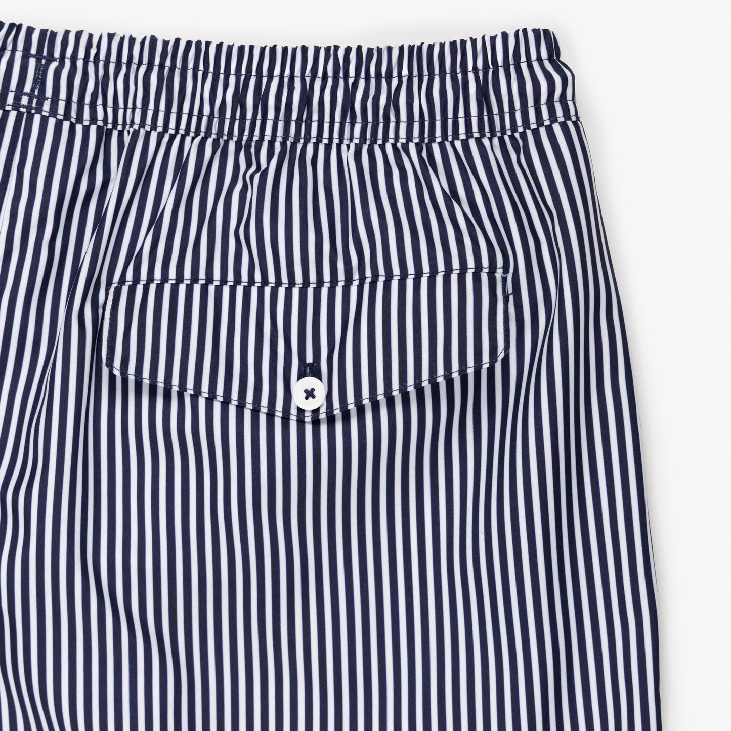 Shorts De Baño Texturados Rayados Largos
