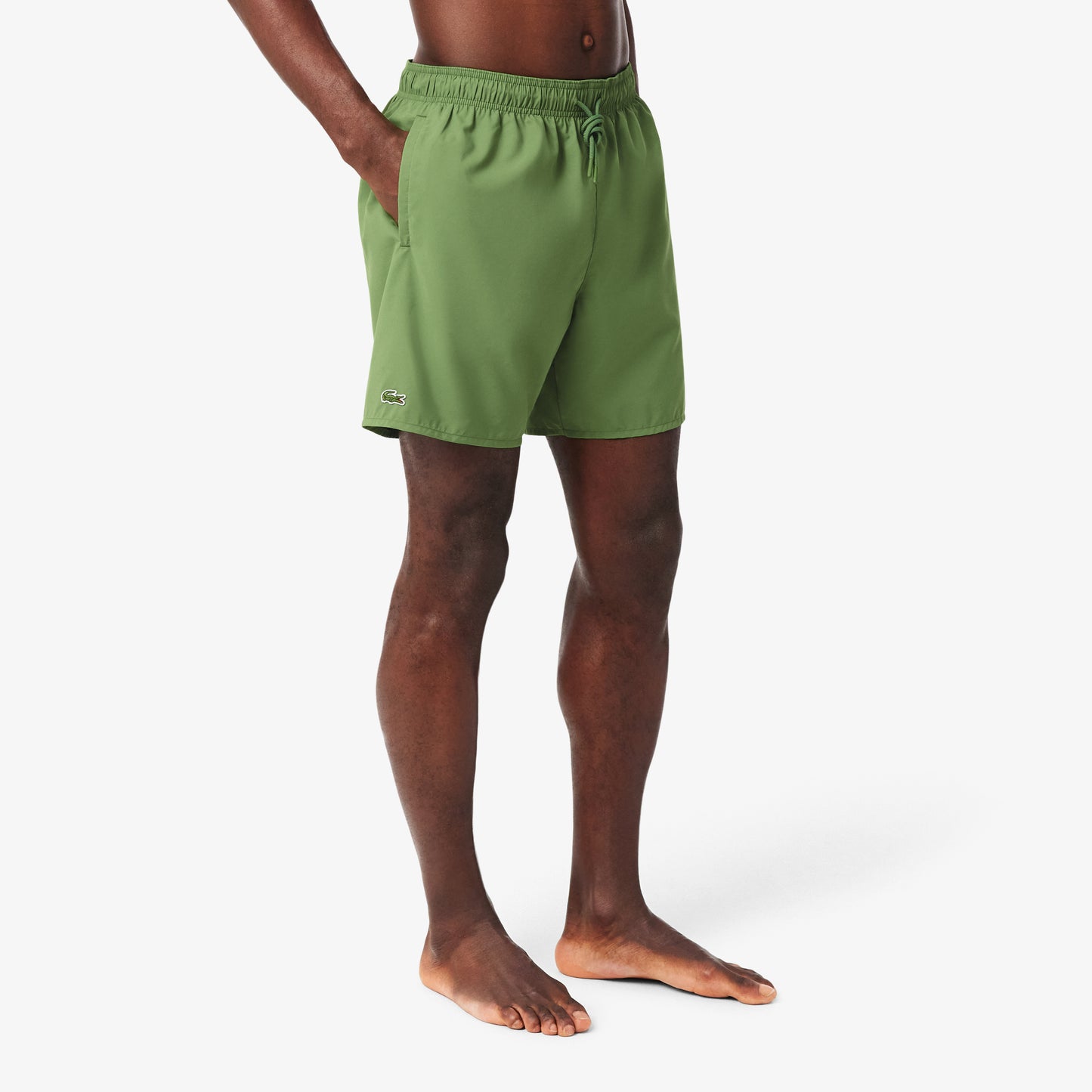 Shorts De Baño Monocromo Largos